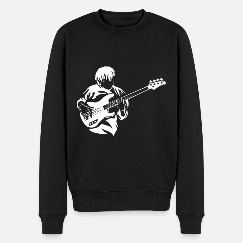 Basse électrique - Pull Premium bio Homme - noir