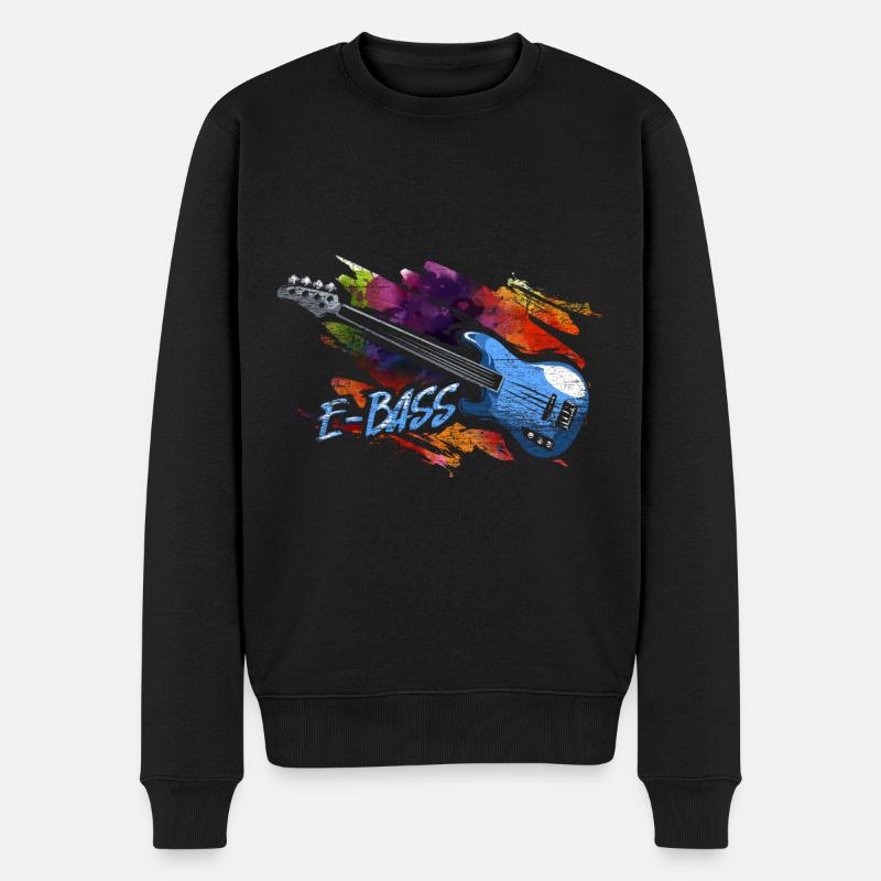 E-Bass Geschenk - Männer Premium Bio Pullover - Schwarz