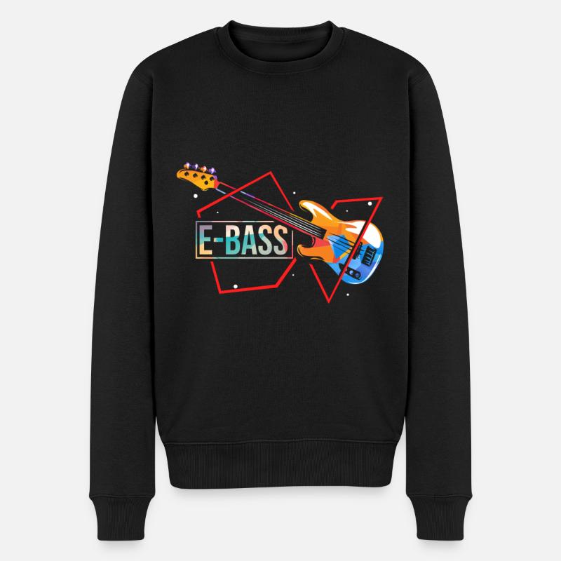 Basse électrique - Pull Premium bio Homme - noir