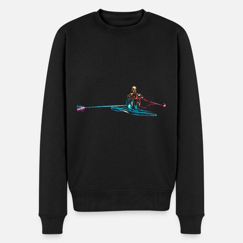 Rudern Geschenk - Männer Premium Bio Pullover - Schwarz