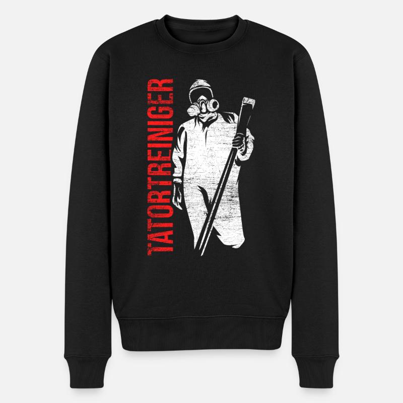 Tatortreiniger Geschenk - Männer Premium Bio Pullover - Schwarz