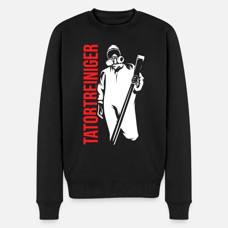 Tatortreiniger - Männer Premium Bio Pullover - Schwarz