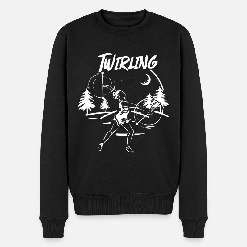 Baton Twirling - Pull Premium bio Homme - noir