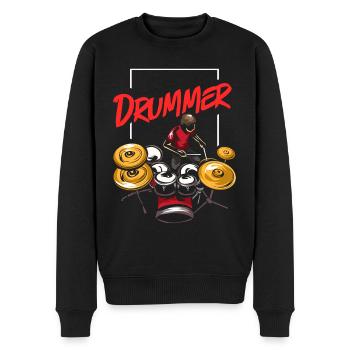 Percussion - Men's Premium Organic Jumper - black - Front - Nico (187cm)