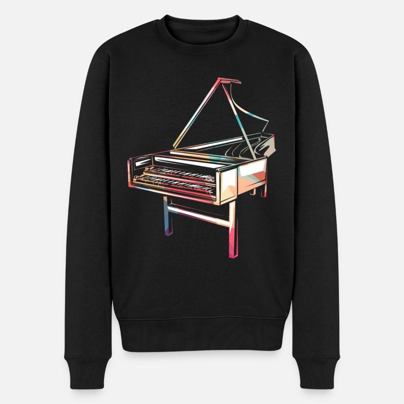Clavecin clavecin - Pull Premium bio Homme - noir