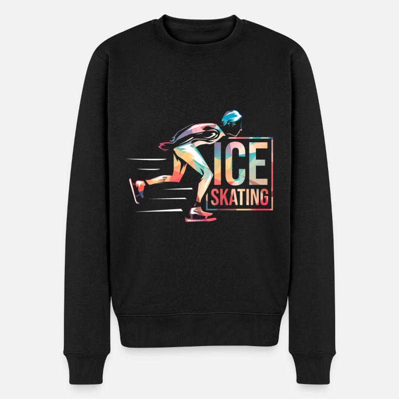Patinage sur glace - Pull Premium bio Homme - noir
