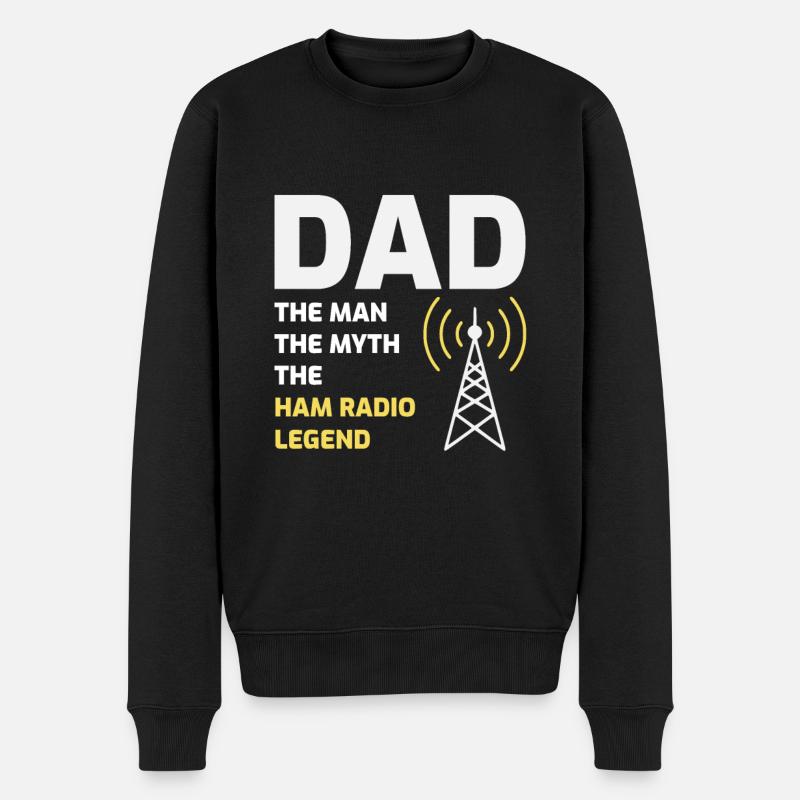 Amateurfunk-Geschenk - Männer Premium Bio Pullover - Schwarz