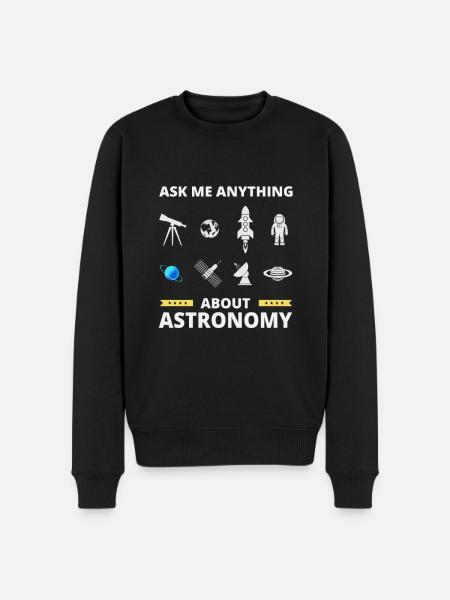 Astronomy Funny Gift - Men's Premium Organic Jumper - black