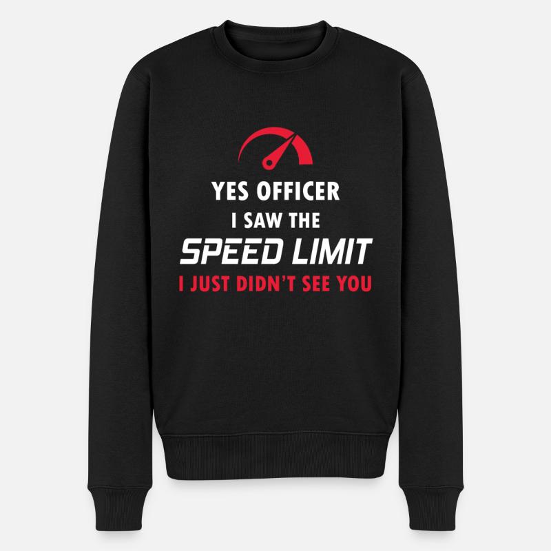Autorennen - Männer Premium Bio Pullover - Schwarz