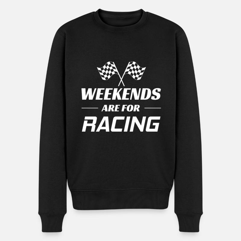 Course de voitures - Pull Premium bio Homme - noir