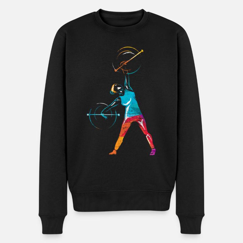 Twirling Stabdrehen - Männer Premium Bio Pullover - Schwarz