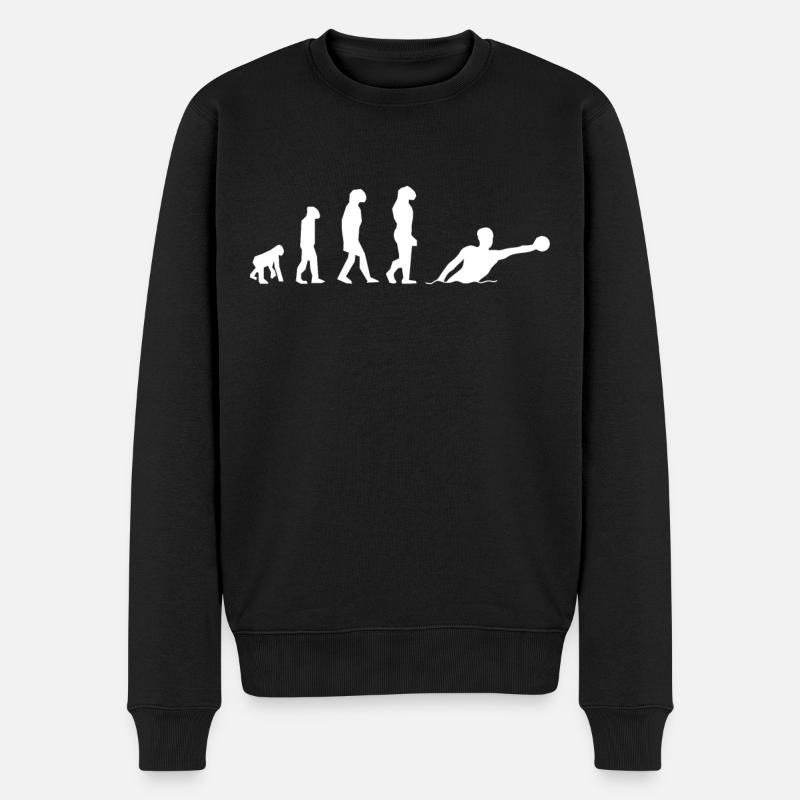 Water Polo Evolution Gift - Men's Premium Organic Jumper - black