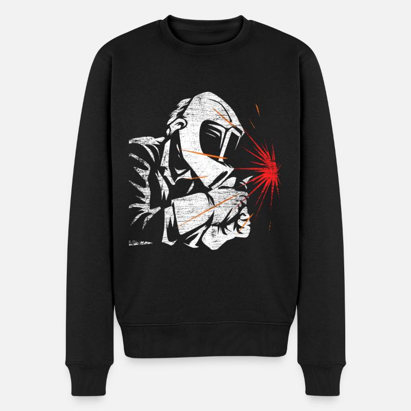 Schweißer Schweißen Job - Männer Premium Bio Pullover - Schwarz