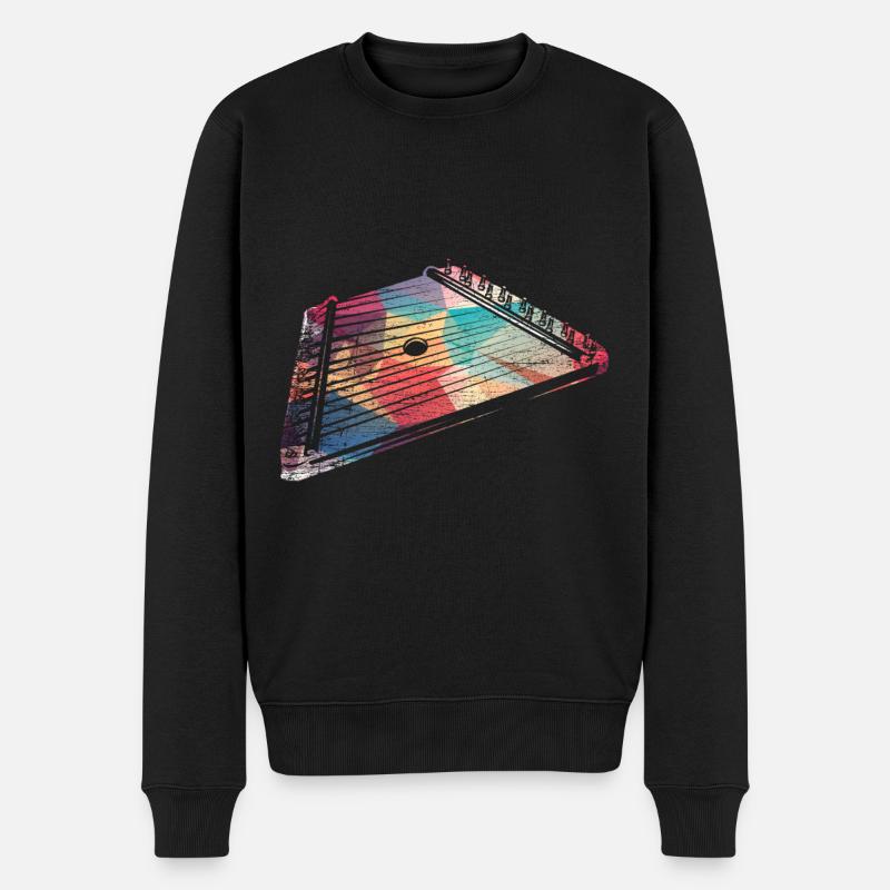 Boîte cithare dulcimer - Pull Premium bio Homme - noir