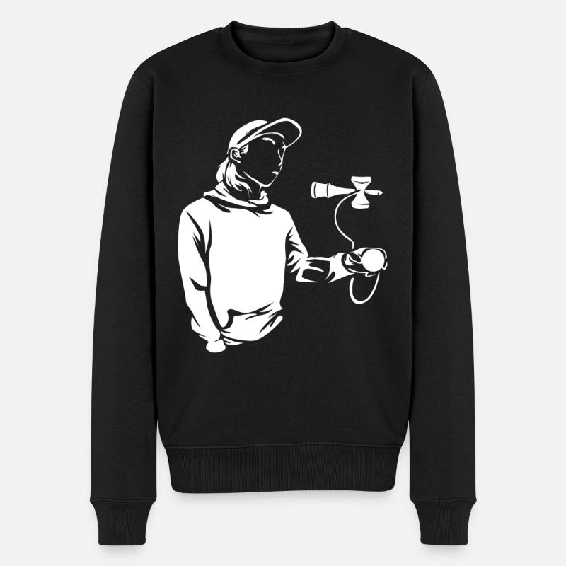 Jeu d'adresse Kendama - Pull Premium bio Homme - noir