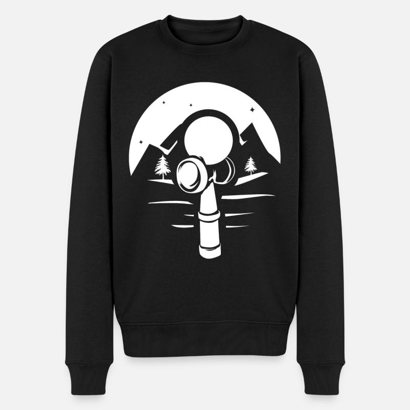Kendama Japan Kromkendama - Männer Premium Bio Pullover - Schwarz