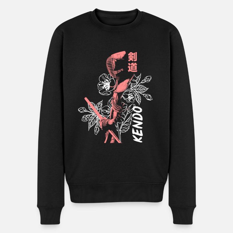Filles de Kendo - Pull Premium bio Homme - noir
