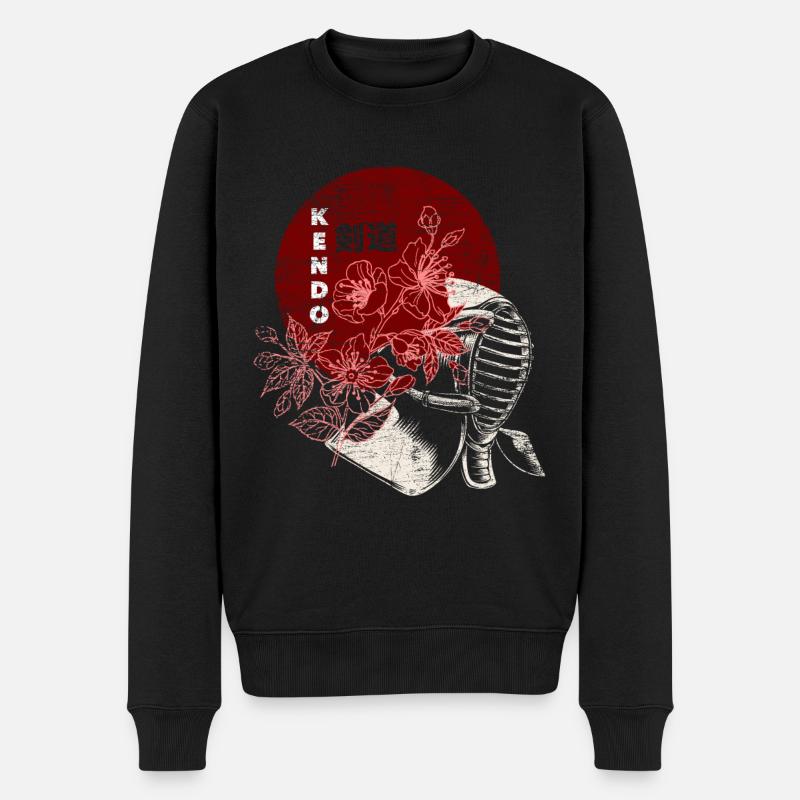 Filles de Kendo - Pull Premium bio Homme - noir