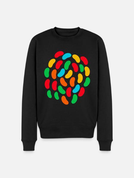 Jelly bean boy Candy Lover - Men's Premium Organic Jumper - black