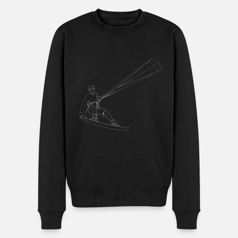 kite surf - Pull Premium bio Homme - noir