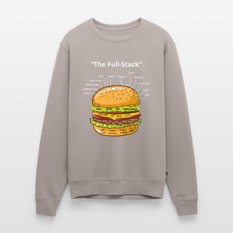 Computer Programmer Coders Software Burger Lovers Men's Premium Organic Jumper