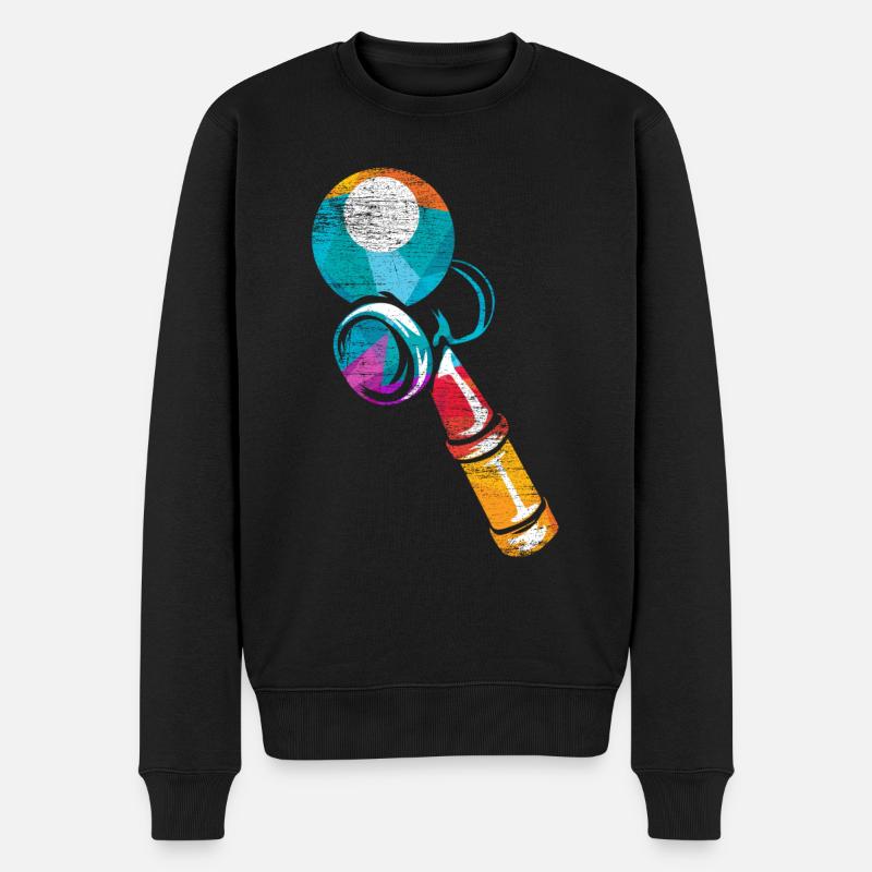 Kendama - Männer Premium Bio Pullover - Schwarz