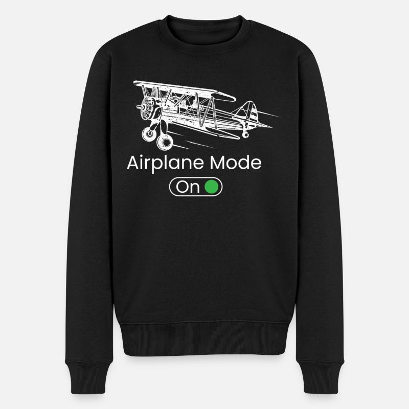 Mode avion activé, Cessna, C172, avion, pilote - Pull Premium bio Homme - noir
