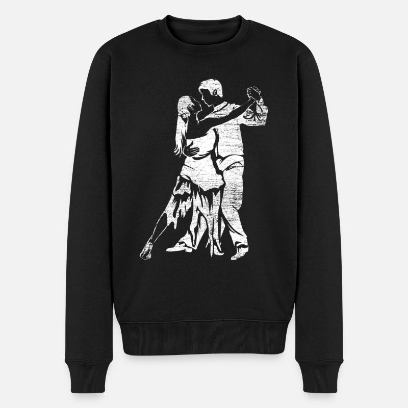 Tango-Tanz - Männer Premium Bio Pullover - Schwarz