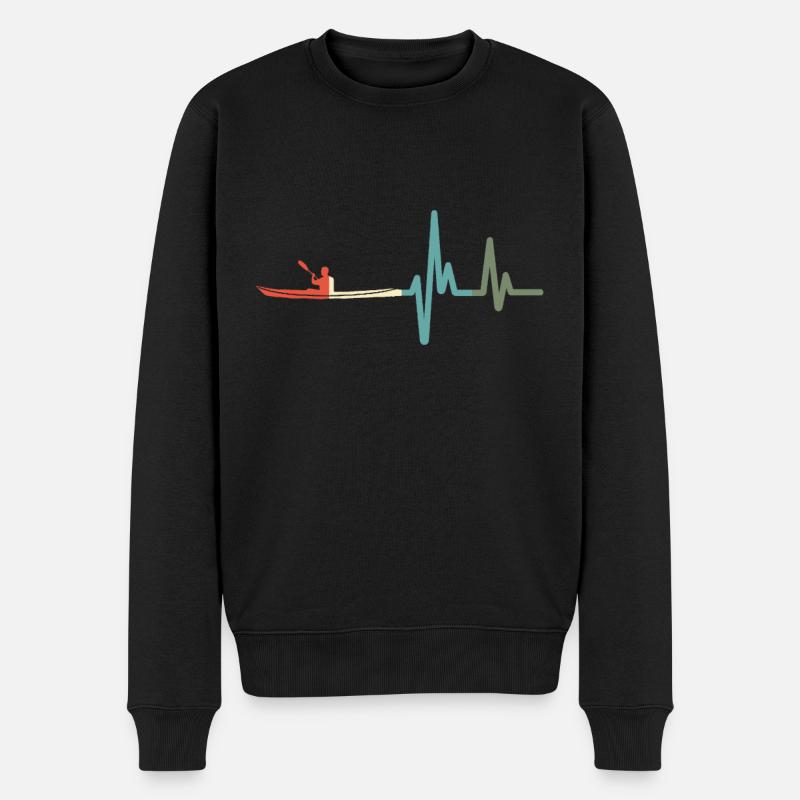 Canoë kayak Heartbeat - Pull Premium bio Homme - noir