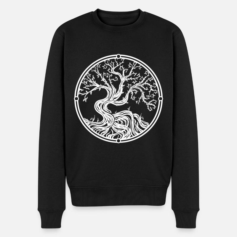 arbre de la vie - Pull Premium bio Homme - noir