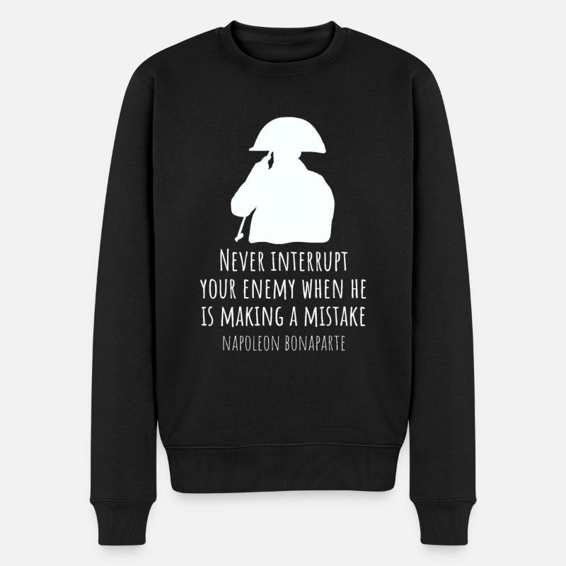 Napoléon Bonaparte disant - Pull Premium bio Homme - noir