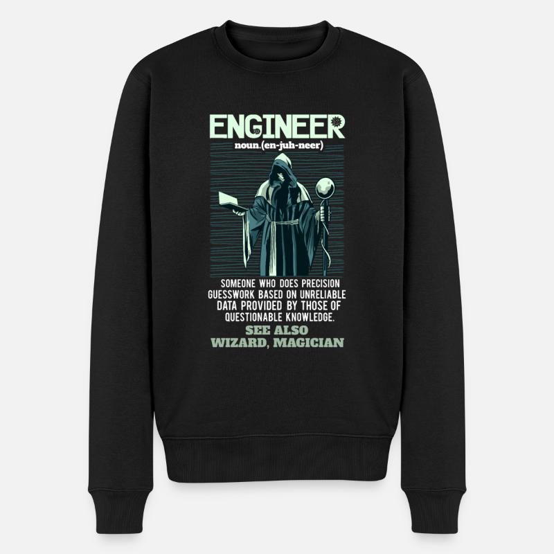 Ingénieur définition drôle disant cadeau - Pull Premium bio Homme - noir