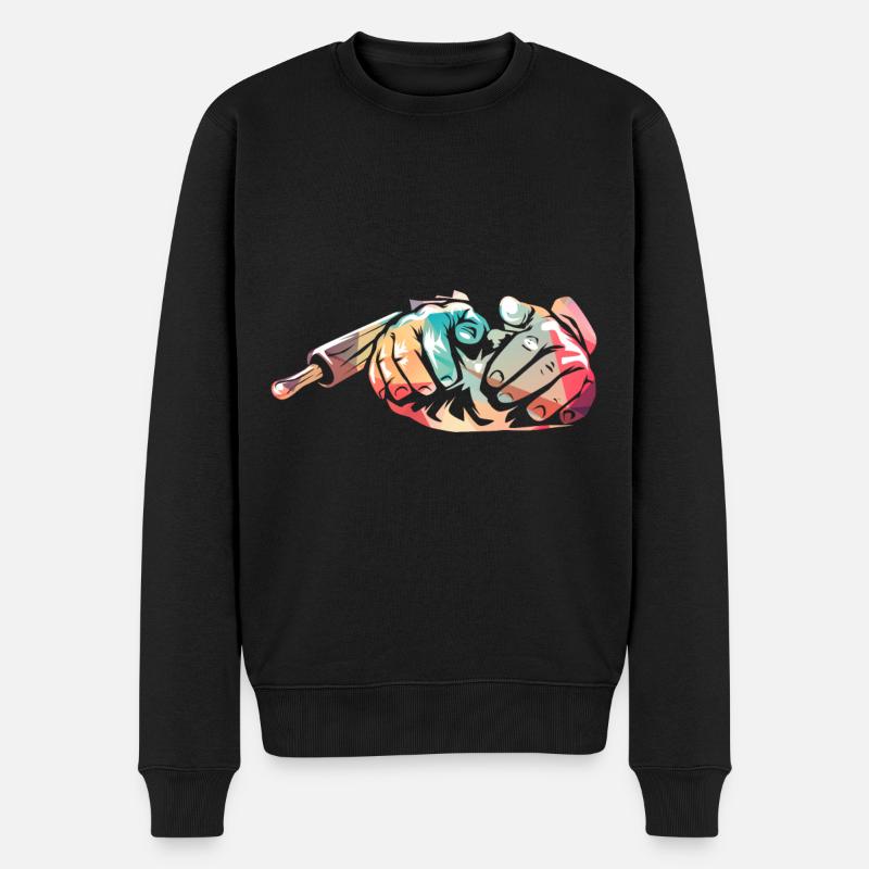 Bäcker - Männer Premium Bio Pullover - Schwarz