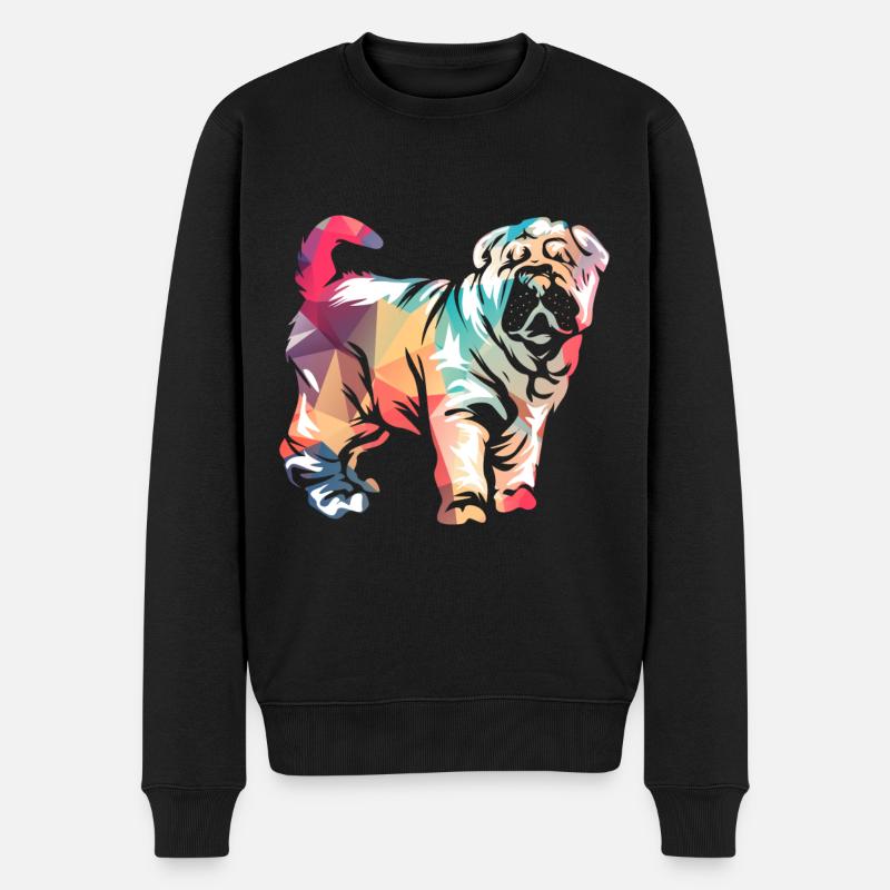 Shar Pei - Pull Premium bio Homme - noir