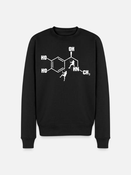 Klatring Adrenaline, Klatring, Klatring - Økologisk premium-sweatshirt til mænd - sort