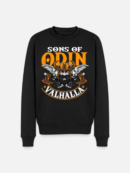 Sons Odin, Valhalla, Vikings, Vikings - Men's Premium Organic Jumper - black