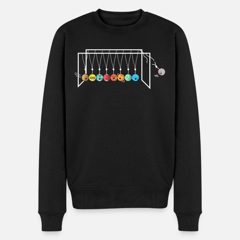 Sonnensystem, Planeten, Universum, Astrologie - Männer Premium Bio Pullover - Schwarz