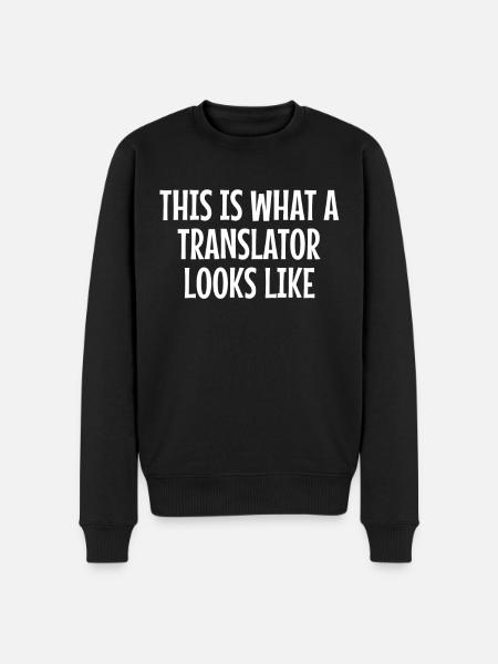 Translator Translating languages - Men's Premium Organic Jumper - black