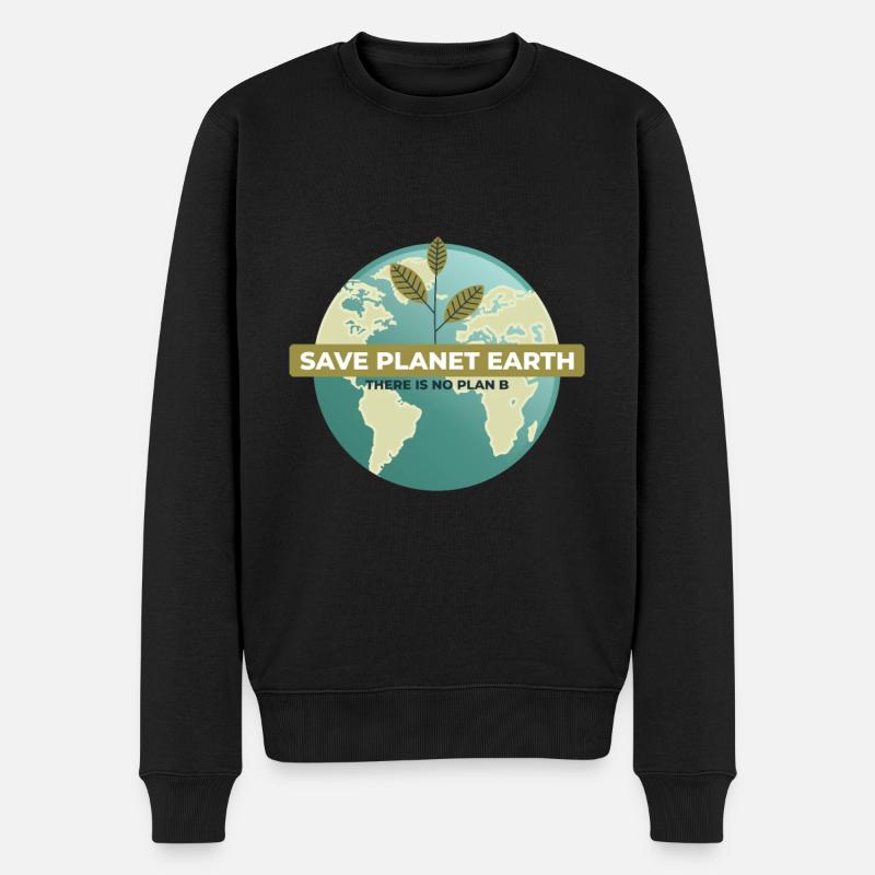 Sauver la planète Terre Il n’y a pas de plan B - Pull Premium bio Homme - noir