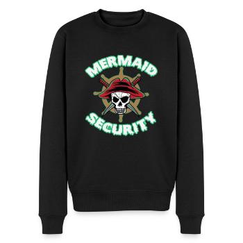 Meerjungfrau Piraten Meer Seeräuber - Männer Premium Bio Pullover - Schwarz - Vorne - Nico (187cm)