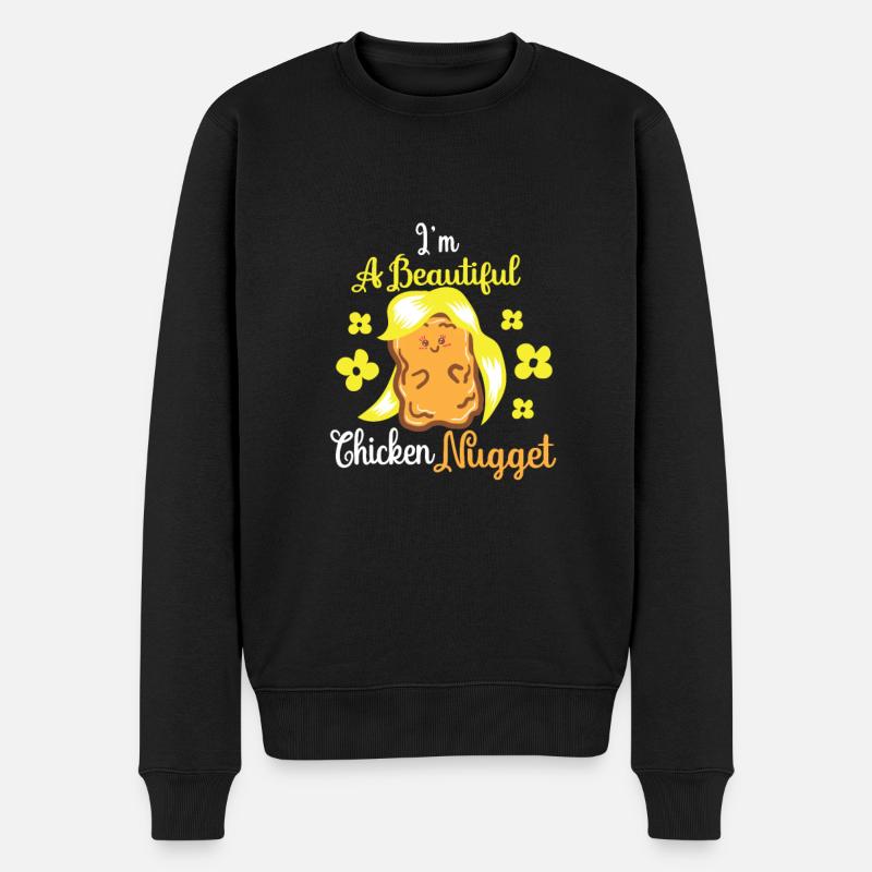 Chicken Nugget Nuggets Poulet Mignon - Pull Premium bio Homme - noir