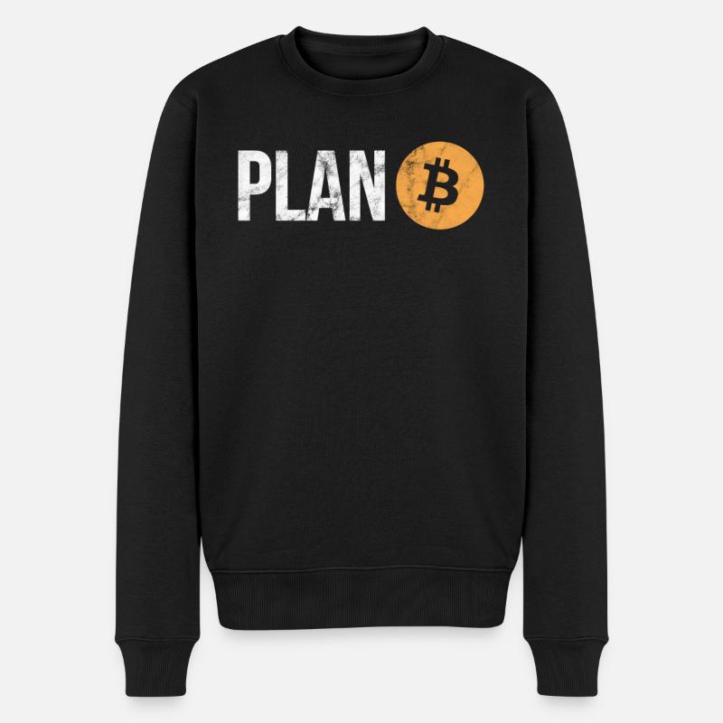 Plan B | Bitcoin BTC Crypto Blockchain - Pull Premium bio Homme - noir