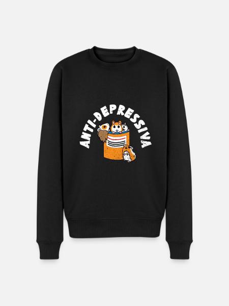 Antidepressants Psychotropic Drugs Thymoleptic - Men's Premium Organic Jumper - black