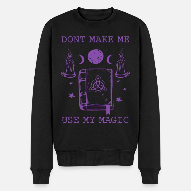 Wicca Witchcraft Hexen Magical - Männer Premium Bio Pullover - Schwarz