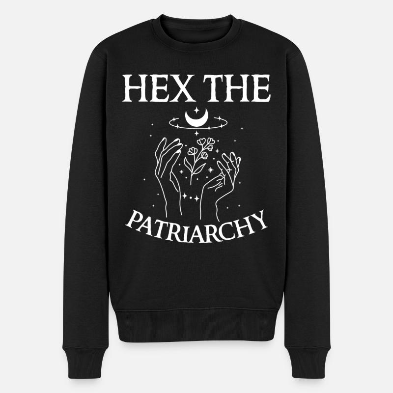 Feministin Hex Das Patriarchat, Hexen - Männer Premium Bio Pullover - Schwarz