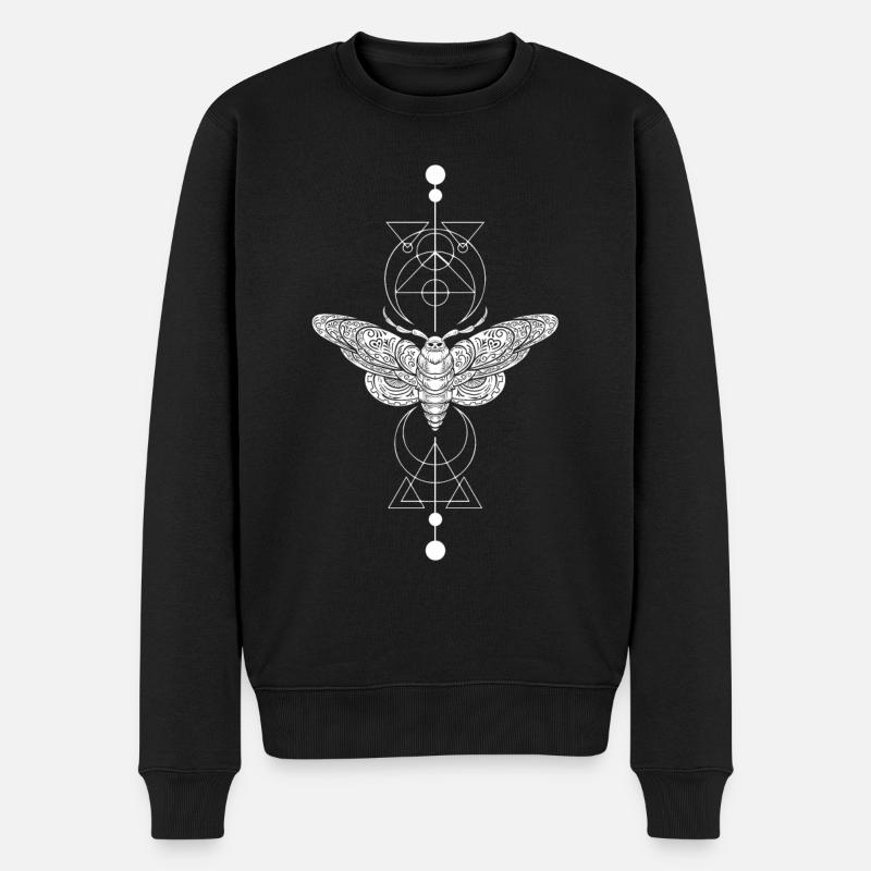 Gothic Moth, Dark Aesthetics - Men's Premium Organic Jumper - black