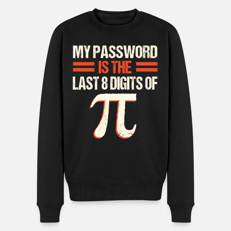 PI Math , Mathematics, 3.145 - Men's Premium Organic Jumper - black