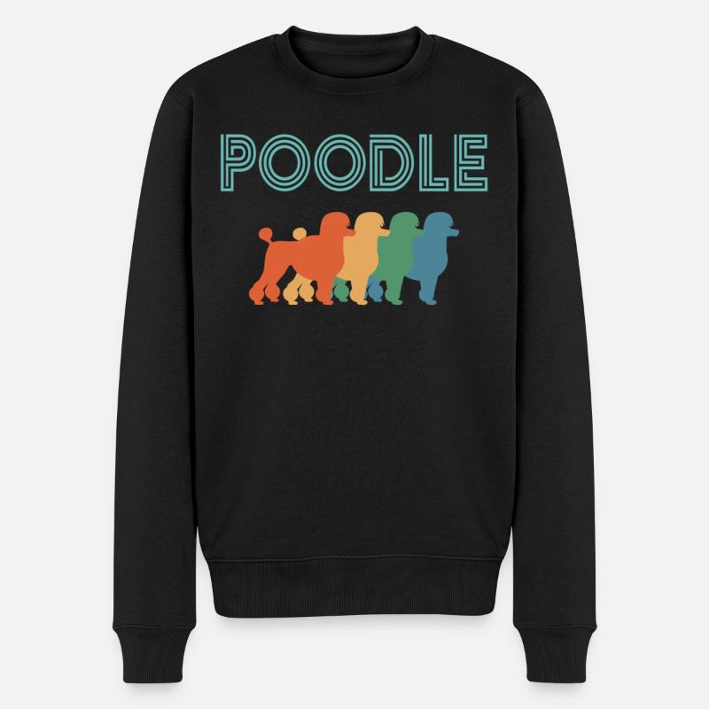 Pudel-Hundeliebhaber, Hunde - Männer Premium Bio Pullover - Schwarz