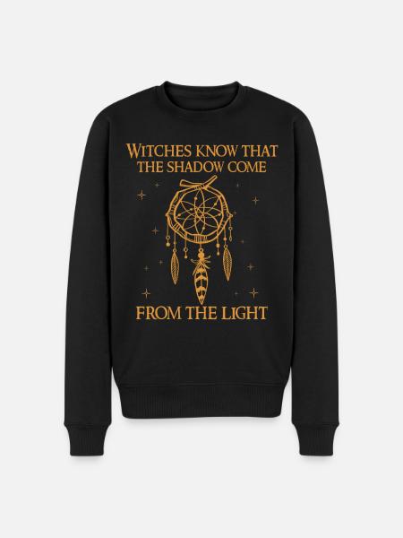 Hexenfrau, Hexerei, Wicca - Männer Premium Bio Pullover - Schwarz