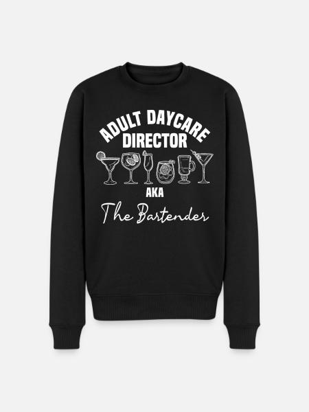 BARTENDER BARMAN, BARKEHR - Men's Premium Organic Jumper - black